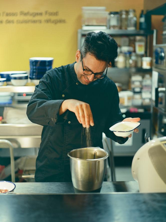 Le chef Haitham Karajay à La Résidence, à Ground Control (Paris 12ᵉ).