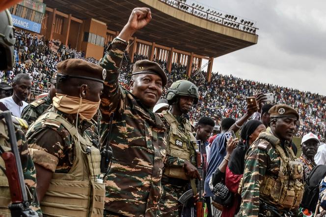 Le général Abdourahamane Tiani, chef du régime militaire au Niger, lors des festivités marquant le premier anniversaire de son arrivée au pouvoir, Niamey, le 26 juillet 2024. 