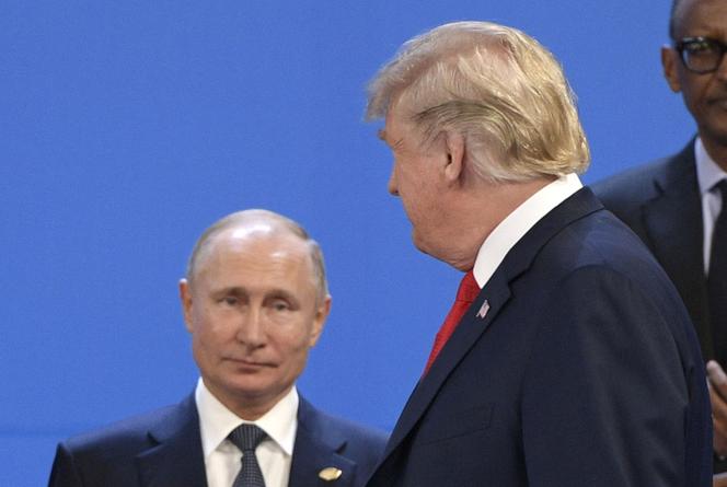 Vladimir Poutine et Donald Trump, lors d’un sommet du G20, à Buenos Aires, le 30 novembre 2018.