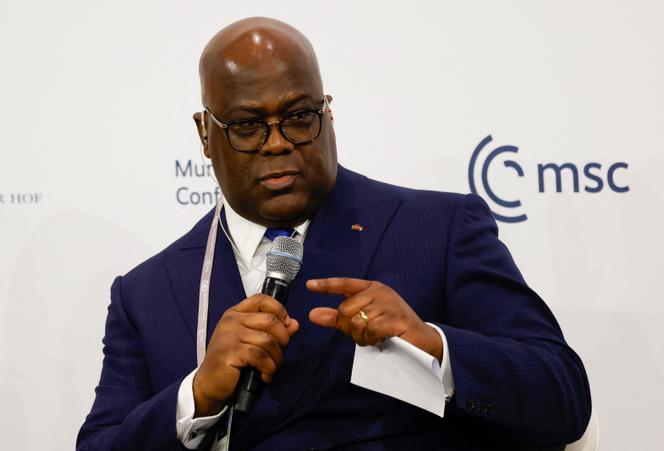 Le président congolais, Félix Tshisekedi, à Munich, en Allemagne, le 14 février 2025.