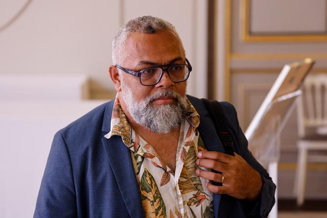 Le député Emmanuel Tjibaou, président de l’Union calédonienne, à Paris, le 2 juillet 2025.