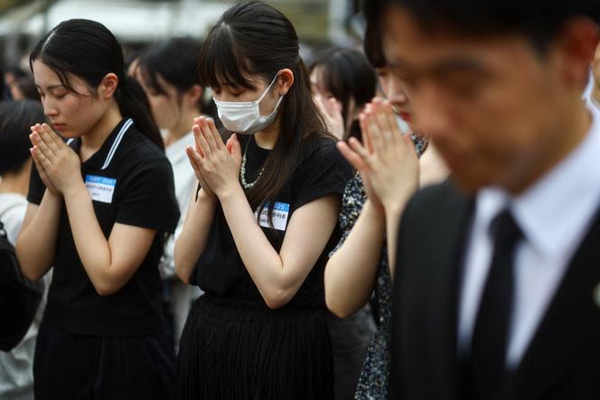 Lors de la cérémonie en hommage aux victimes de la bombe, le 9 août 2025, à Nagasaki.