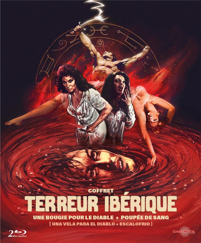 Aplat du coffret « Terreur ibérique », 2 Blu-ray, Carlotta Films.