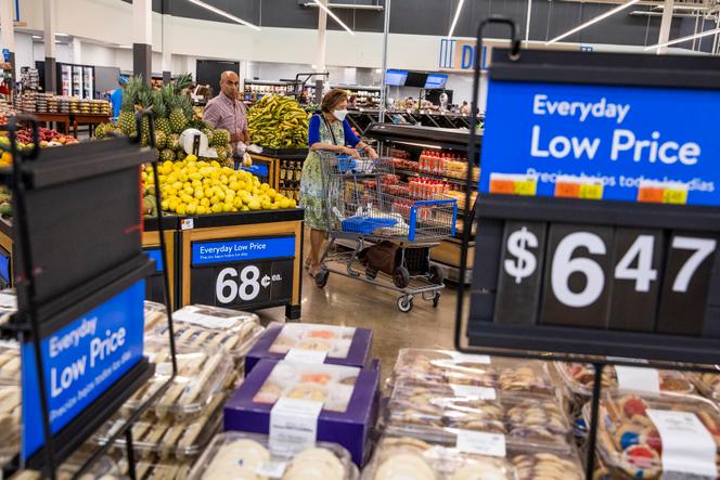 Dans un supermarché Walmart à Secaucus (New-Jersey), le 11 juillet 2024.