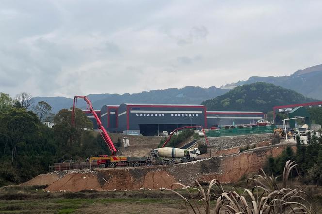 Fonderie de lithium de Yichun (Chine), en mars 2023.
