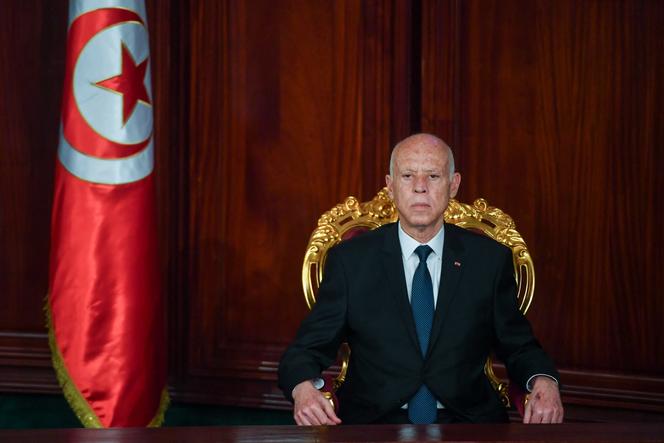 Le président tunisien, Kaïs Saïed à l’Assemblée nationale à Tunis (Tunisie) le 21 octobre 2024.