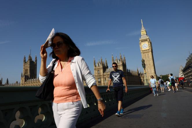 Lors d'une vague de chaleur, à Londres, le 12 août 2025.