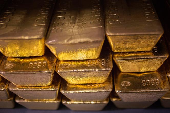 Des lingots d’or de 24 carats, dans les locaux de la Monnaie de West Point (Etat de New York), en juin 2013.