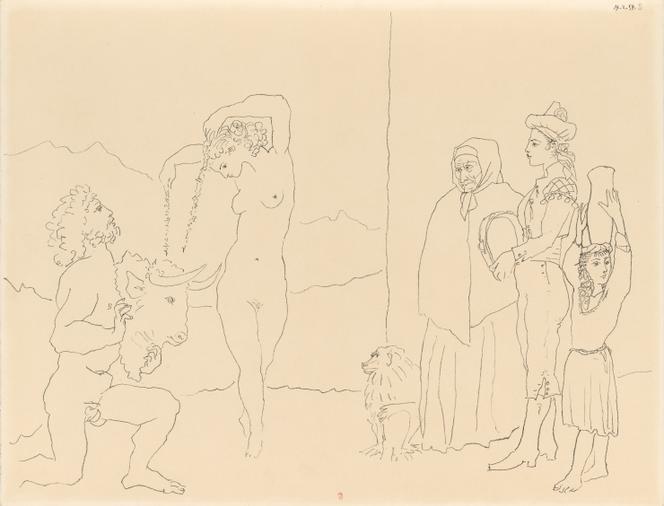 « La Danse des banderilles » (1954), de Pablo Picasso. Collection BNF, département des estampes et de la photographie.