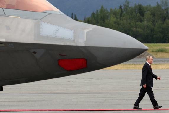 Vladimir Poutine, à Anchorage (Alaska), le 15 août 2025. 