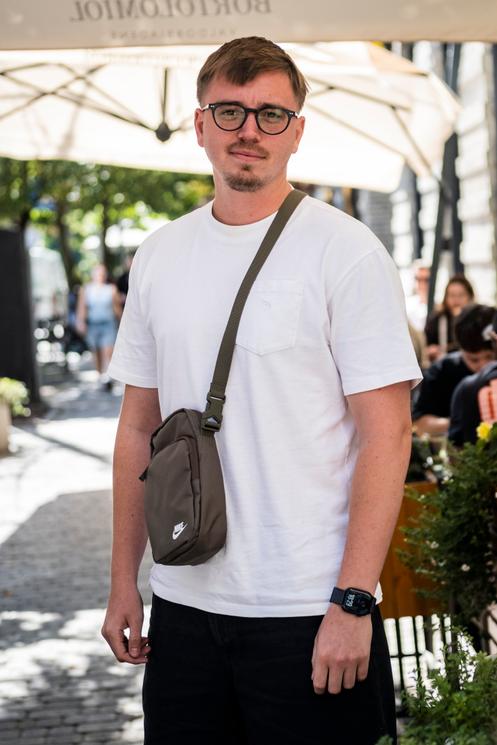 Sergii, 29 ans, manager dans le secteur des jeux de hasard, à Kiev, le 16 août 2025.