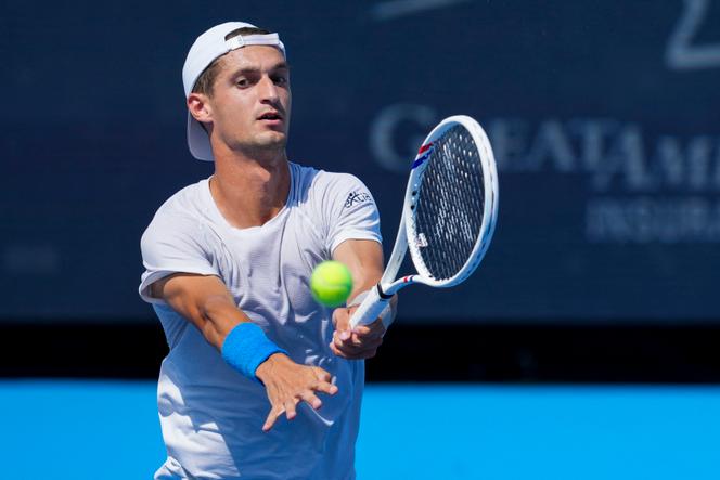 Le Français Térence Atmane lors de son match contre l’Italien Jannik Sinner en demi-finale du Masters 1000 de Cincinnati, le 16 août 2025.