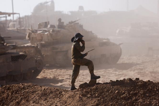 An Israeli soldier on the border with Gaza, Israel, August 18, 2025.
