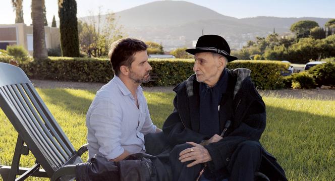 Pascal Cervo et Paul Vecchiali dans « Bonjour la langue », de Paul Vecchiali.
