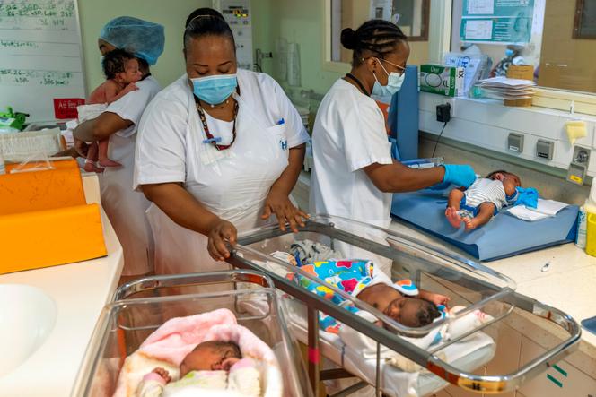 Dans la maternité de Mamoudzou, à Mayotte, le 15 mars 2021.