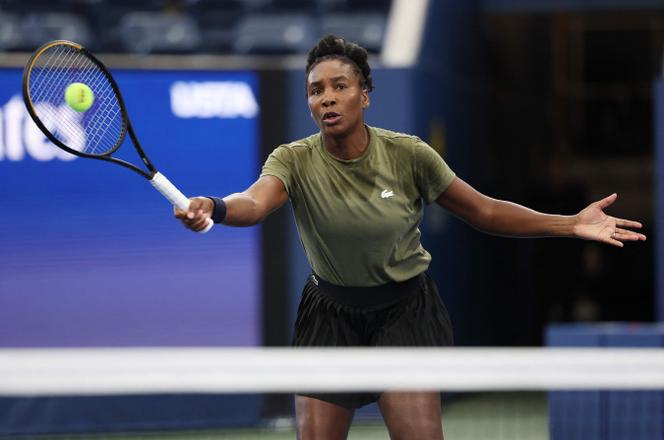 Venus Williams, lors d’un entraînement, à New York, le 20 août 2025.