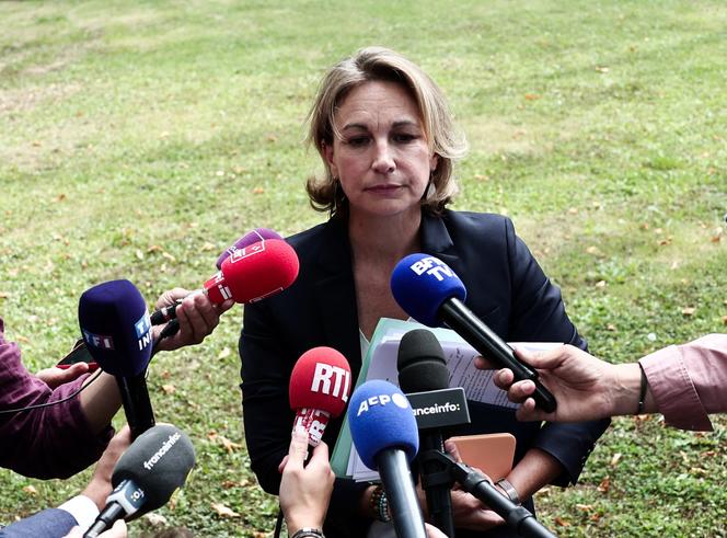 A secretária-geral da Confederação Democrática do Trabalho (CFDT), Marylise Léon, em Boissy-la-Rivière (Essonne), 26 de agosto de 2025. 