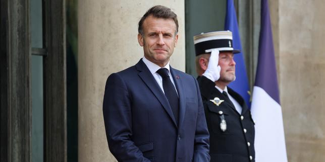 Emmanuel Macron au palais présidentiel de l’Elysée, à Paris, le 14 juillet 2025.
