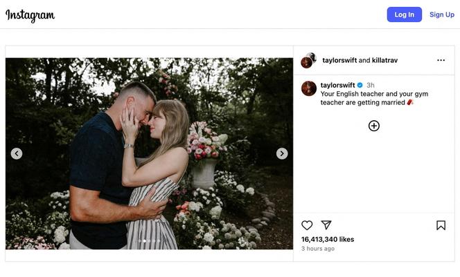 L’une des photos accompaga,nAn Instagram post reading 