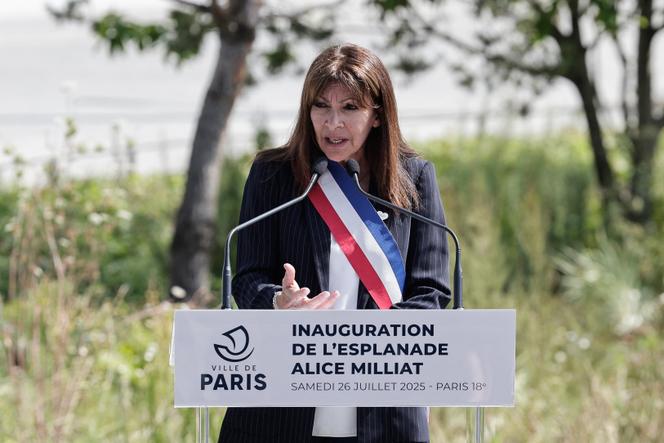La maire de Paris, Anne Hidalgo, à Paris, le 26 juillet 2025.