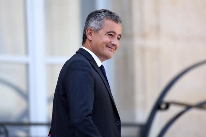 Gerald Darmanin à la sortie de l’Elysée, à Paris, le 27 août 2025.