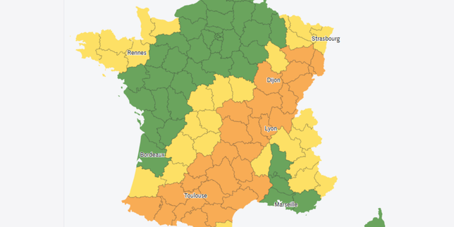Orages : vingt-huit départements en vigilance orange des Pyrénées au Bas-Rhin