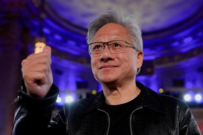 Le PDG de Nvidia, Jensen Huang, lors du sommet de l’IA à Washington, le 23 juillet 2025.