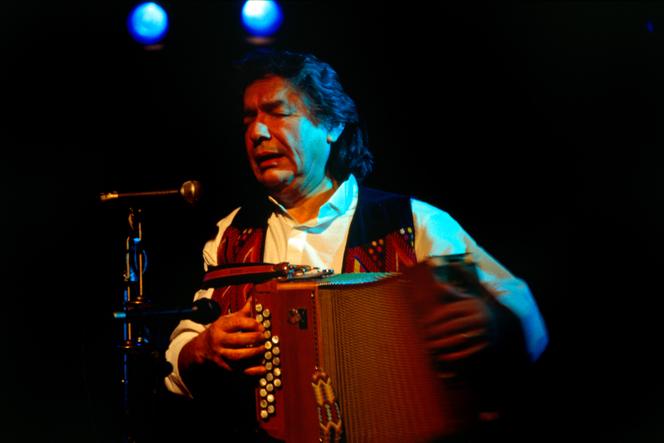 L’accordéoniste argentin Raul Barboza au Calvi Jazz Festival, en Corse, en 1998.