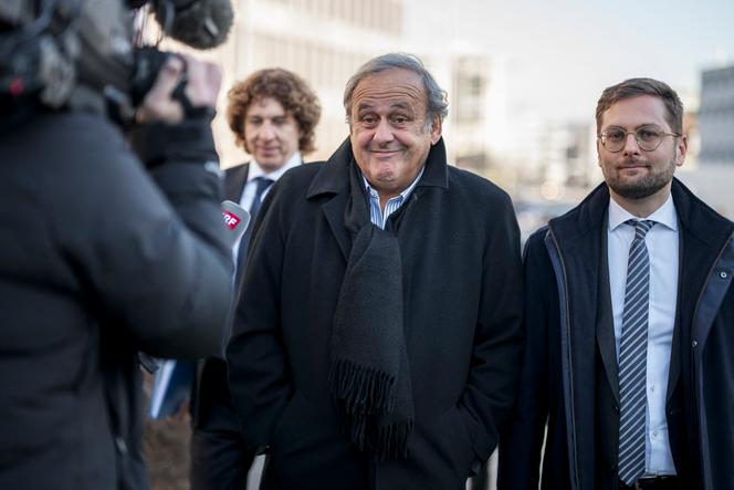 Michel Platini, lors de son procès en appel à Muttenz (Suisse), le 3 mars 2025.