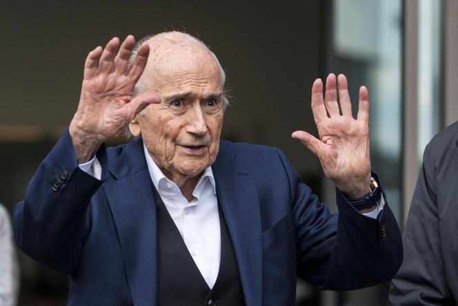 L’ancien président de la FIFA Sepp Blatter, à Muttenz, près de Bâle (Suisse), le 25 mars 2025. 