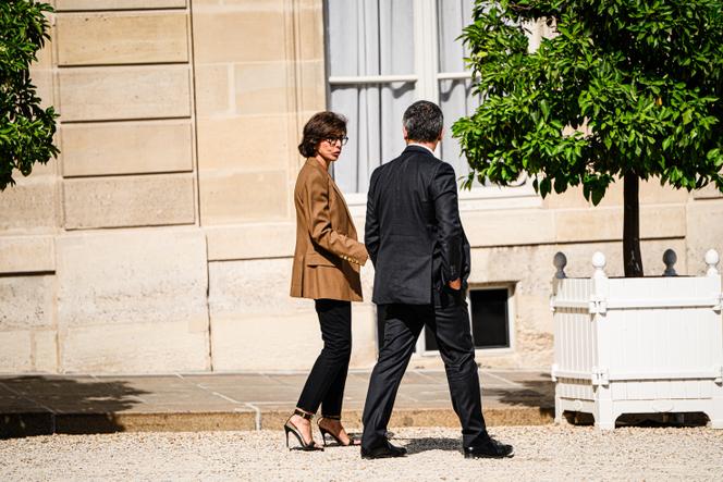Rachida Dati, ministre de la culture, à l’issue du conseil des ministres, à Paris, le 27 août 2025.