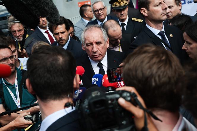 Le premier ministre, François Bayrou, à l’université d’été du Medef, à Paris, le 28 août 2025.
