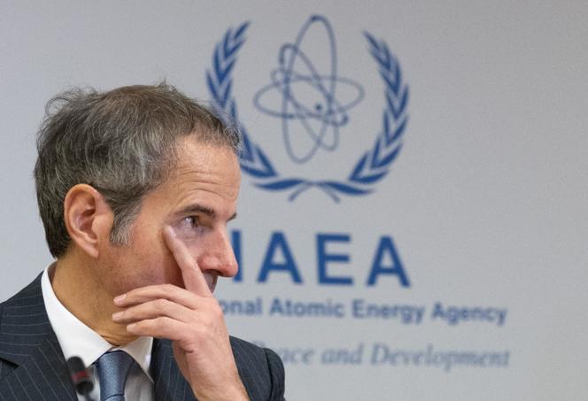 Rafael Grossi, lors d’une réunion extraordinaire du Conseil des gouverneurs de l’AIEA au siège de l’agence à Vienne, en Autriche, le 23 juin 2025.