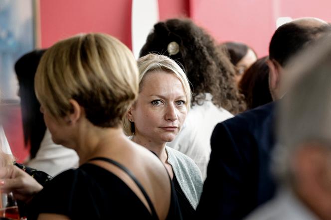 Caroline Collomb, lors de la la première réunion de l'association Prendre un temps d’avance, lancée par l’ancien maire de Lyon et ministre de l’intérieur Gérard Collomb, à Lyon, le 7 juillet 2018.