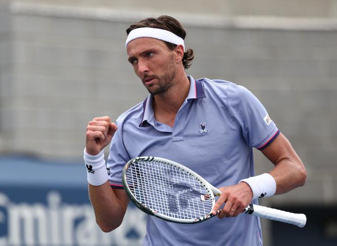 Arthur Rinderknech lors de son match du troisième tour contre Benjamin Bonzi, à l’US Open, le 29 août 2025.
