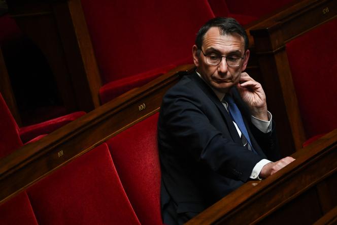 Laurent Jacobelli, député du Rassemblement national, à l’Assemblée nationale à Paris, le 23 mai 2023.