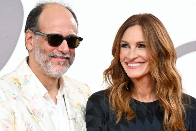 Le réalisateur italien Luca Guadagnino et Julia Roberts, à la Mostra de Venise, le 29 août 2025.