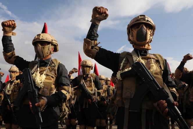 Des combattants houthistes à Sanaa, au Yémen, le 29 août 2025.