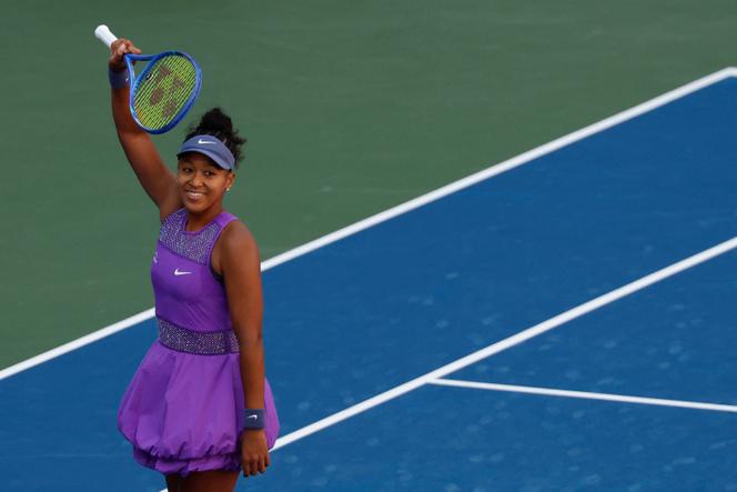 La Japonais Naomi Osaka après sa victoire au troisième tour de l’US Open face à l’Australienne Daria Kasatkina à New York, le 30 avril 2025.