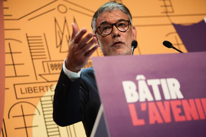 Olivier Faure, premier secrétaire du Parti socialiste, à Blois, le 29 aout 2025.