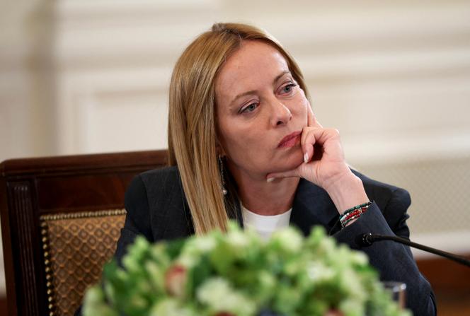 La présidente du conseil italien, Giorgia Meloni, à la Maison Blanche, à Washington, le 18 août 2025.