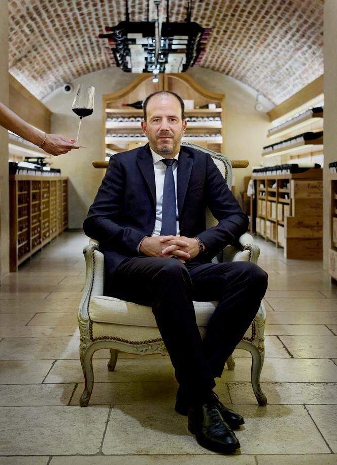 Damien de Gironde, directeur de La Cave du château, à Paris (8ᵉ), le 28 août 2025.