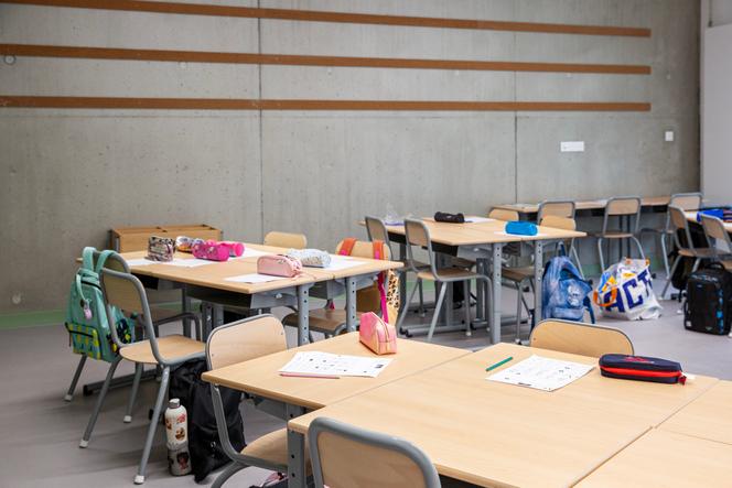 Une classe du groupe scolaire Marie-de-Gournay, à Toulouse, le 1ᵉʳ septembre 2025.