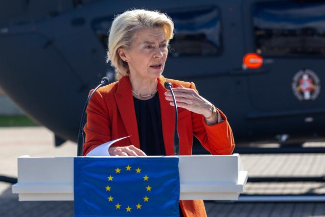 President of European Commission Ursula von der Leyen, in Vilnius, Lithuania, on September 1, 2025.