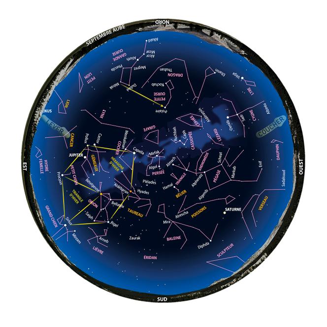 Le ciel à l’aube en septembre 2025.