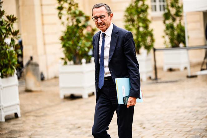 Le ministre de l’intérieur, Bruno Retailleau, à Matignon, à Paris, le 2 septembre 2025.