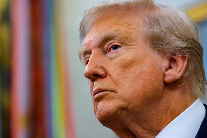 Le président américain Donald Trump répond à des questions dans le bureau Ovale de le Maison blanche à Washington, le 2 septembre 2025.