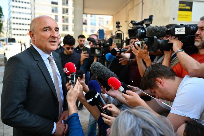 Le procureur de la République de Marseille, Nicolas Bessone, lors d’un point presse à Marseille, le 2 septembre 2025.