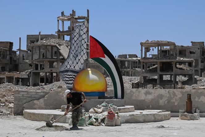 Dans le camp de réfugiés palestiniens de Yarmouk, au sud de Damas (Syrie), le 22 mai 2025.