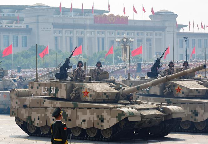  le défilé militaire marquant le 80ᵉ anniversaire de la fin de la seconde guerre mondiale, sur la place Tiananmen à Pékin, le 3 septembre 2025.